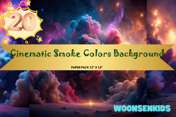 20 Cinematic Smoke Colors: Watercolor PNGs for KDP