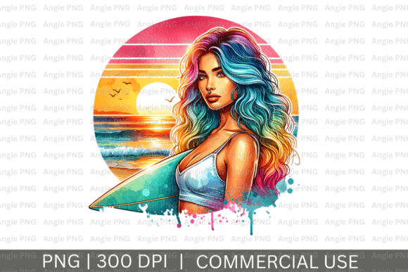Designing with Summer Sunset Beach PNG Clipart: Visual Impact and Technical Application