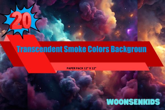 Elevating Creative Projects with New Transcendent Smoke Colors Background Watercolor Png Kdp Digital Paper