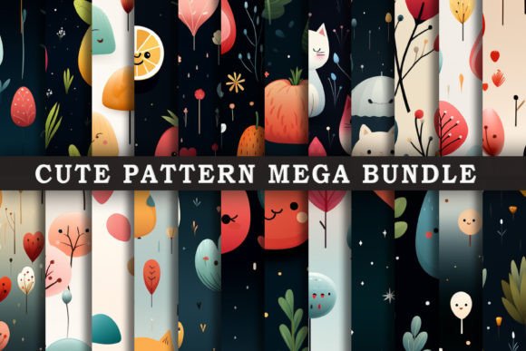 Elevating Digital Aesthetics: The Strategic Value of the Cute Pattern Background Mega Bundle in Modern Design