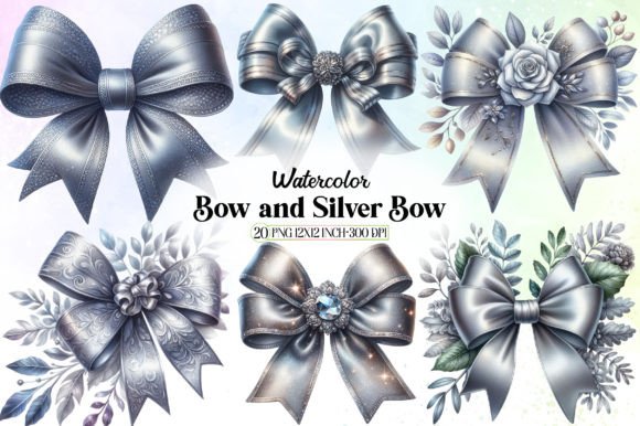 Elevating Visual Design with Bow and Silver Bow Clipart