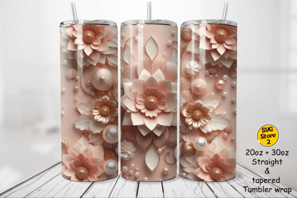 Evaluating 3D Blush Pink Gold Flowers and Pearls for Event Design