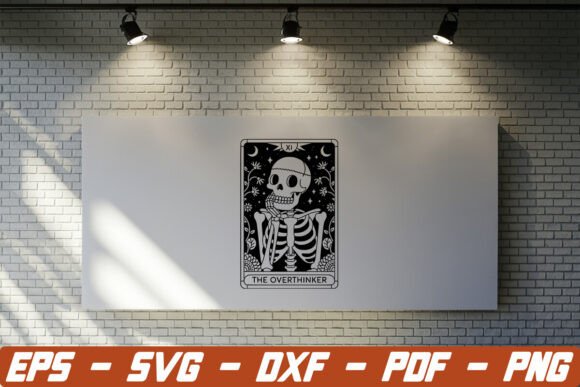 Evaluating The Overthinker Tarot SVG and Skeleton SVG for Creative Projects