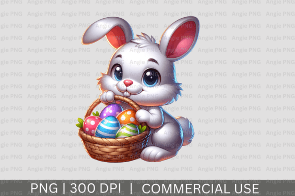 Evaluating the Practical Utility of Cute Easter Bunny in Basket PNG Assets