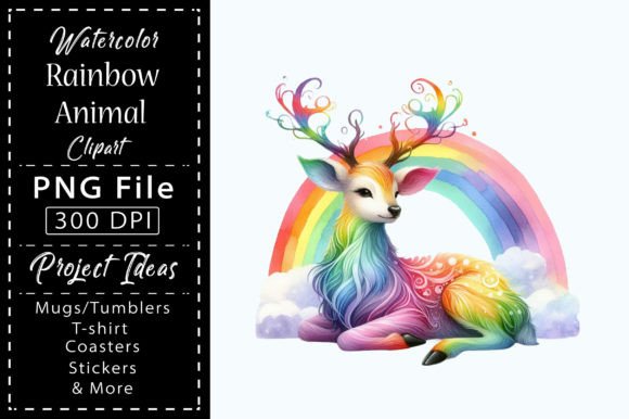 Evaluating Watercolor Rainbow Animal Clipart for Creative and Commercial Projects