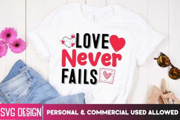 Love Never Fails SVG: Valentine's Day Design Assets