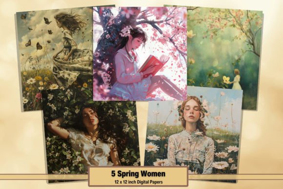 Spring Floral Woman Digital Paper Pack 4: A Practical Guide for Creative Projects