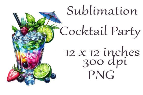 Sublimation Watercolor Cocktail Party PNG Guide
