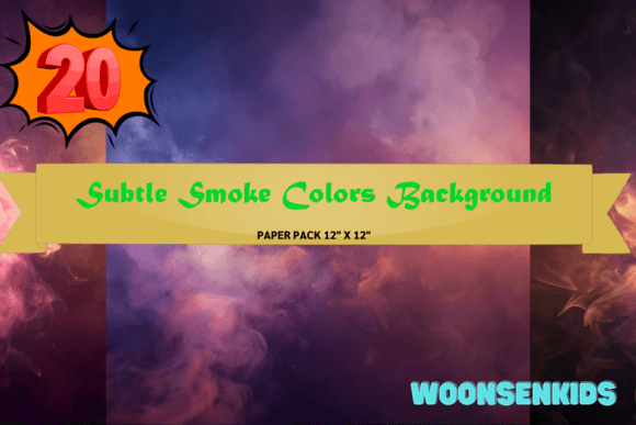Subtle Smoke Watercolor PNGs for KDP