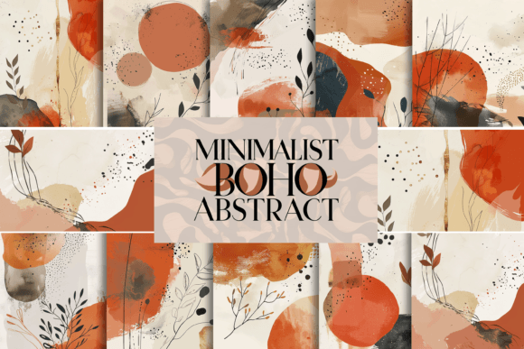 The Strategic Value of Minimalist Boho Abstract Design in Modern Visual Communication