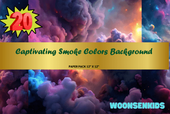 Top Captivating Smoke Colors Background Watercolor Png Kdp Digital Paper
