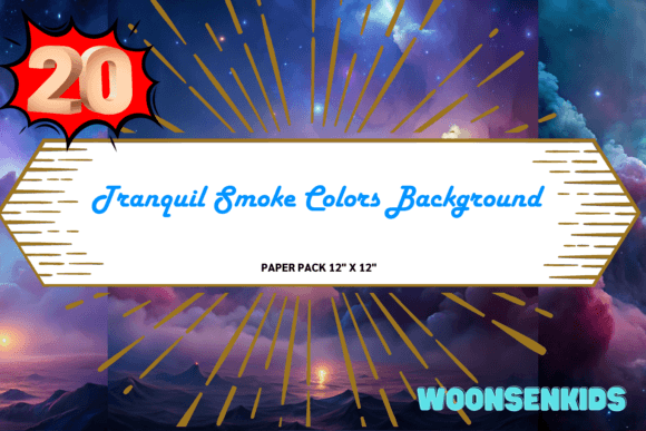 Tranquil Smoke Watercolor PNGs for KDP
