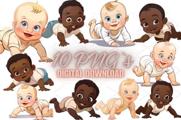 Understanding Cute Baby Crawling Clipart: A Guide to Using PNG 5S-26 in Creative Projects