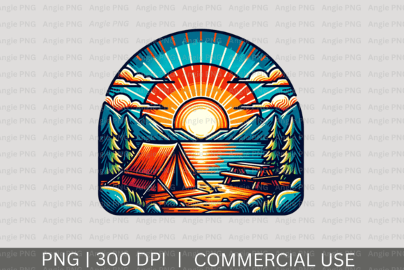 Vintage Retro Camping PNG: Design Assets That Work