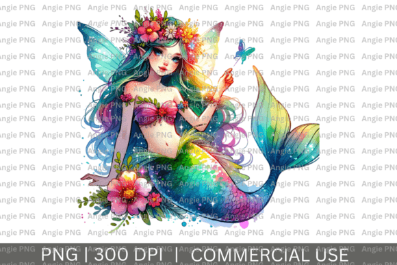 Watercolor Mermaid Fairy PNG Clipart: Practical Applications for Creators and Businesses