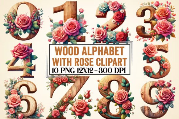 Wood Alphabet with Rose Clipart: A Practical Guide to Selection and Application